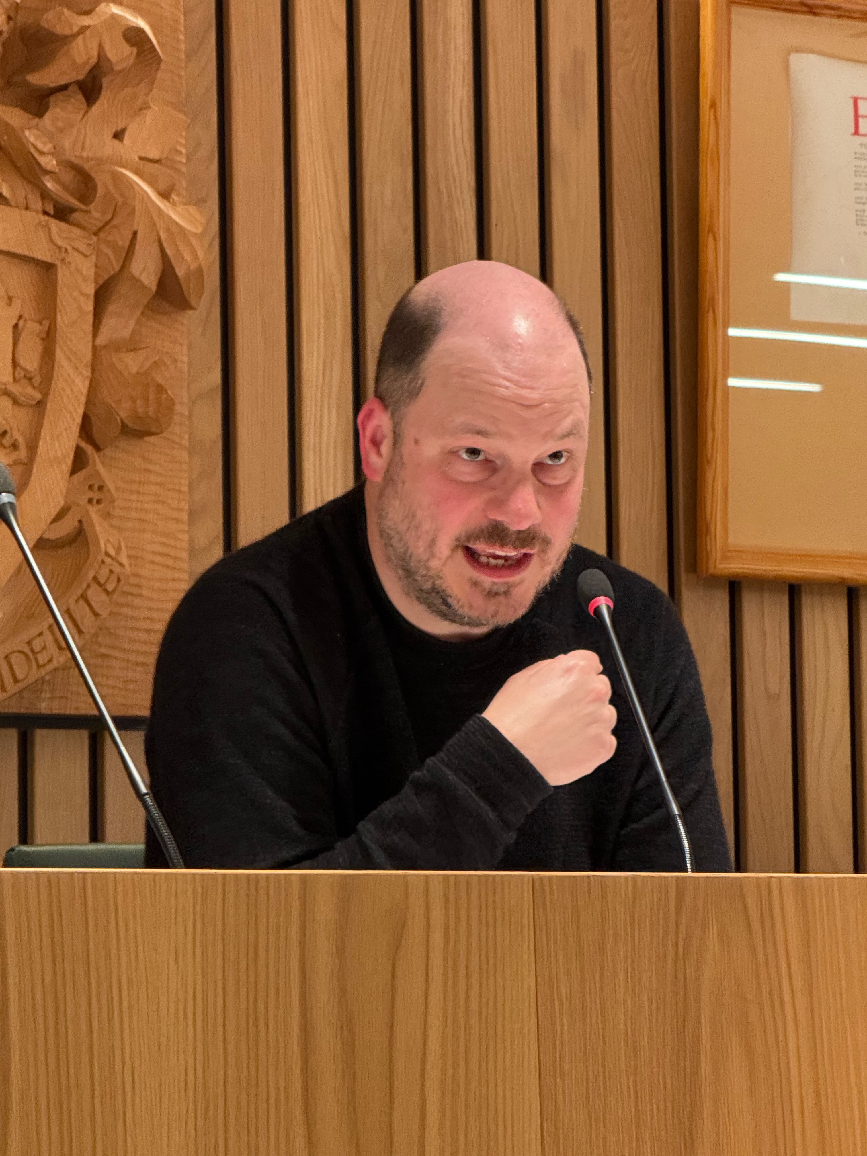 Alex Leveringhaus giving lecture2025